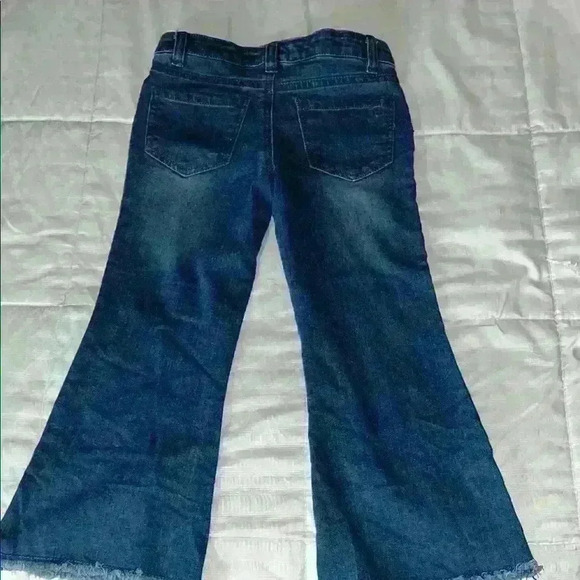 Stylish Dark Blue Flare Jeans - Picture 3 of 3